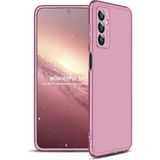 wowacs Samsung Galaxy M23 ile Uyumlu Kılıf 3 Parçalı Tam Koruma Dayanıklı Soft Ince Kılıf - Rose