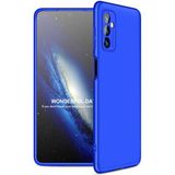 Wowacs Samsung Galaxy M52 ile Uyumlu Kılıf 3 Parçalı Tam Koruma Dayanıklı Soft Ince Kılıf - Mavi