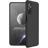 Wowacs Samsung Galaxy M52 ile Uyumlu Kılıf 3 Parçalı Tam Koruma Dayanıklı Soft Ince Kılıf - Siyah