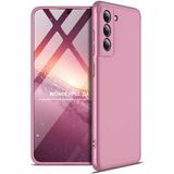 Wowacs Samsung Galaxy S21 Plus ile Uyumlu Kılıf 3 Parçalı Tam Koruma Dayanıklı Soft Ince Kılıf - Rose