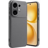 Wowacs Vivo X200 Fe Uyumlu Kılıf Karbon Tasarım Kamera Korumalı Silikon Telefon Kılıfı Kapak - Gri