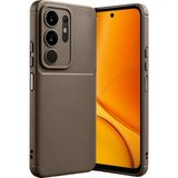 Wowacs Vivo Y29 4g Uyumlu Kılıf Karbon Tasarım Kamera Korumalı Silikon Telefon Kılıfı Kapak - Kahverengi