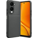 Wowacs Vivo Y29S Uyumlu Kılıf Karbon Tasarım Kamera Korumalı Silikon Telefon Kılıfı Kapak - Gri