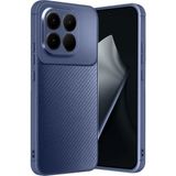 Wowacs Xiaomi 15T Uyumlu Kılıf Karbon Tasarım Kamera Korumalı Silikon Telefon Kılıfı Kapak - Lacivert