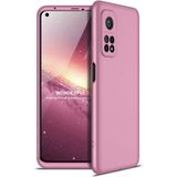Wowacs Xiaomi Mi 10T Pro 5g ile Uyumlu Kılıf 3 Parçalı Tam Koruma Dayanıklı Soft Ince Kılıf - Rose