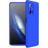 Wowacs Xiaomi Mi 11T Pro 5g ile Uyumlu Kılıf 3 Parçalı Tam Koruma Dayanıklı Soft Ince Kılıf - Mavi