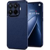 Wowacs Xiaomi Mi 17T Pro Uyumlu Kılıf Karbon Tasarım Kamera Korumalı Silikon Telefon Kılıfı Kapak - Lacivert