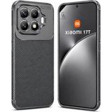 Wowacs Xiaomi Mi 17T Uyumlu Kılıf Karbon Tasarım Kamera Korumalı Silikon Telefon Kılıfı Kapak - Gri