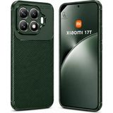 Wowacs Xiaomi Mi 17T Uyumlu Kılıf Karbon Tasarım Kamera Korumalı Silikon Telefon Kılıfı Kapak - Koyu Yeşil