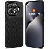 Wowacs Xiaomi Mi 17T Uyumlu Kılıf Karbon Tasarım Kamera Korumalı Silikon Telefon Kılıfı Kapak - Siyah