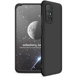 wowacs Xiaomi Redmi 10 2022 ile Uyumlu Kılıf 3 Parçalı Tam Koruma Dayanıklı Soft Ince Kılıf - Siyah