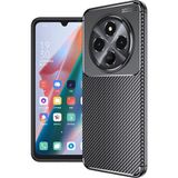 Wowacs Xiaomi Redmi 14C Uyumlu Kılıf Karbon Tasarım Kamera Korumalı Silikon Telefon Kılıfı Kapak - Siyah