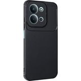 Wowacs Xiaomi Redmi 15C 5g Uyumlu Kılıf Karbon Tasarım Kamera Korumalı Silikon Telefon Kılıfı Kapak - Siyah