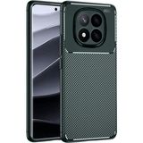 Wowacs Xiaomi Redmi Note 15 4g Uyumlu Kılıf Karbon Tasarım Kamera Korumalı Silikon Telefon Kılıfı Kapak - Koyu Yeşil