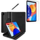 Wowacs Xiaomi Redmi Pad Se 8.7 Inç Uyumlu 360° Dönebilen Standlı Tablet Kılıfı Ekran Koruyucu ve Kalem Seti - Redmi Pad SE 8.7" - Siyah