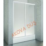 WOWER 110-120 CM İKİ DUVAR ARASI BEYAZ PROFİLLİ MİKA CAMLI TEKNESİZ DUŞAKABİN (112 CM)