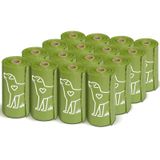 Wowflash 240 Adet 13 "x 9" Köpek Kaka Çanta Ruloları, Köpekler için Sızdırmaz Güçlü ve Sağlam Kaka Torbaları, Köpek Atık Torbaları, Köpek Atık Torbaları, Köpek Atık Torbaları, Köpek Atık Torbaları, Köpekler