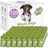 Wowflash 720 Sayım 13 "x 9" Köpek Kaka Çanta Ruloları, Köpekler için Sızdırmaz Güçlü ve Sağlam Kaka Torbaları, Kaka için Köpek Çantaları, Köpek Atık Torbaları, Köpek Atık Torbaları, Köpek Atık Torbaları, Köpek