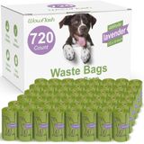 Wowflash 720 Sayım 13 "x 9" Köpek Kaka Çanta Ruloları, Sızdırmaz Güçlü ve Sağlam Kaka Torbaları, Köpekler için Köpek Torbaları, Köpek Atık Torbaları, Köpek Atık Torbaları, Köpek Atık Torbaları, Köpek Atık