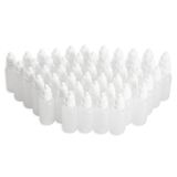 Wowlife Şeffaf 5 ml/10 ml/8 ml/15 ml/20 ml/30 ml/50 ml Beyaz Plastik Boş Sıkılabilir Damlalık Şişeleri 50 Adet Kapaklı Göz Sıvı Damlalığı (30 ml)