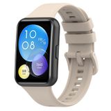 Wownadu Huawei Watch Fit 2 / Active/Elegant ile uyumlu yedek kayış, ayarlanabilir silikon bileklik, kadınlar ve erkekler için, Lunar beyaz (saat yok)