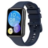 Wownadu Huawei Watch Fit 2 için Uyumlu Kayış Gece Mavisi Kadın Erkek Silikon Bant Yedek, (Saat Dahil Değil)