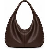 Wowo Store Luna Braided Hobo Omuz Çantası - 0-Kahverengi