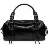 Wowo Store Luna Vintage Baget Çanta - Siyah