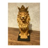 wowocraft Aslan Taçlı Heykel, Biblo Karışık 30 x 15