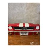 wowocraft Işıklı Mustang Duvar Obje Araba Kırmızı Beyaz Lacivert 50 x 19