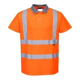 Wowow Reflektörlü Polo Yaka Turuncu Unisex T-shirt