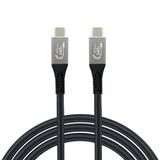 Woxcon - USB 4 Hızlı Şarj, Data ve Görüntü Aktarım Kablosu - Type USB C Thunderbolt 4/3 Uyumlu, USB 4, 40Gbps Veri Aktarım, 240W Şarj Gücü, 8K 60Hz, 4K 144Hz / 120Hz / 60Hz, HDR (1 Metre)