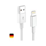 Woyax by Deji Apple iPhone Uyumlu 6 6S 7 8 X XS XR 11 12 13 14 Pro Max Plus USB To Lightning Hızlı Şarj Kablosu Beyaz