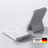 Woyax Magsafe Powerbank 10000 mAh Standlı Hızlı Taşınabilir Şarj Cihazı Batarya iPhone 11 12 13 14 15 16 17 Pro Max Samsung-Xiaomi - Beyaz