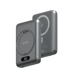 Woyax Magsafe Powerbank 360° Standlı Metal 10.000mAh 20W Hızlı Taşınabilir Şarj Cihazı Stand Iphone 11 12 13 14 15 16 17 Xiaomi Uyumlu