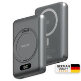 Woyax Magsafe Powerbank 360° Standlı Metal 10.000mAh 20W Hızlı Taşınabilir Şarj Cihazı Stand Iphone 11 12 13 14 15 16 Samsung-Xiaomi Uyumlu