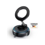 Woyax Magsafe Uyumlu 360 Mıknatıslı Ayarlanabilir Araç İçi Telefon Tutucu Kilitli Vakumlu Masa Dolap Cam Siyah