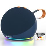 Woyax Taşınabilir Bluetooth Hoparlör, 15w Kablosuz Küre Speaker, Ses Bombası Usb, Tws, 15w Güçlü Ses Bass Küçük Büyük Boy lacivert