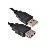 WOZLO 0.5m Usb Uzatma Kablosu Dişi Erkek Kısa Usb 2.0 Kablo - 50cm