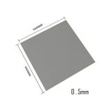 Wozlo 0.5mm 100X100MM Chipset Soğutucu Termal Pad - Cep Telefonu Notebook Ps4 Ps5 - Gri - 13W/M.K