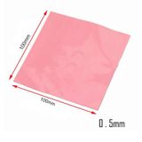 Wozlo 0.5mm 100X100MM Chipset Soğutucu Termal Pad - Cep Telefonu Notebook Ps4 Ps5 - Pembe - 9W/M.K