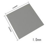 Wozlo 1.0mm 100X100MM Chipset Soğutucu Termal Pad - Cep Telefonu Notebook Ps4 Ps5 - Gri - 13W/M.K