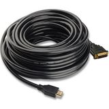 Wozlo 10M HDMI DVI - DVI HDMI Kablo 1080P Altın Uç 24+1 - 10 Metre - Siyah