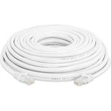 Wozlo 15M Cat6 Ethernet Internet Lan Network Patch Kablo - Fabrikasyon 15 Metre - Beyaz