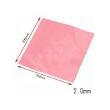 Wozlo 2.0mm 100X100MM Chipset Soğutucu Termal Pad - Cep Telefonu Notebook Ps4 Ps5 - Pembe - 9W/M.K