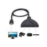 Wozlo 3 Port Kablolu Hdmi Switch Coklayici Cogaltici Splitter