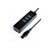 Wozlo 3 Port Usb 3.0 Gigabit Ethernet Lan Rj45 Ag Adaptoru Hub