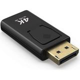 Wozlo 4K Displayport To HDMI Display Port HDMI Çevirici Dönüştürücü Dp To HDMI - Siyah