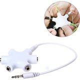 Wozlo 5 Li Kulaklık Çoklayıcı Splitter 5 Port 3.5mm Ses Çoklayıcı Kablo