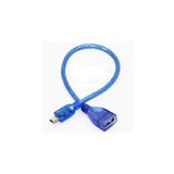 Wozlo 5 Pin Mini Usb Erkek Usb Dişi Kablo 20 Cm
